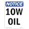 Signmission OSHA Notice, 5" Height, 10W Oil Sign, 5" X 3.5", Portrait OS-NS-D-35-V-10012 - alternate 1
